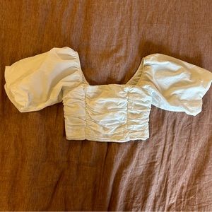 Urban outfitters white crop top.